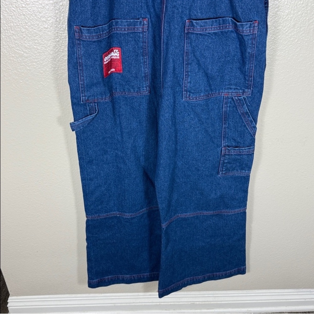 Big Bud Press Carpenter Overalls in Dark Wash - Picture 7 of 8